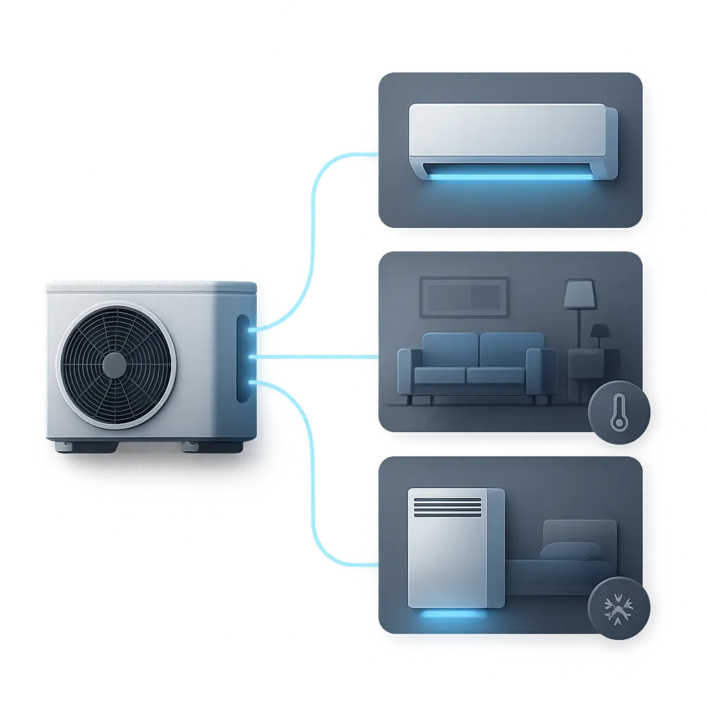 Diagramme de la technologie multizone